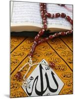 Koran, Rosary and Allah Calligraphy, Paris, France, Europe-Godong-Mounted Photographic Print