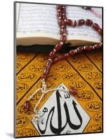 Koran, Rosary and Allah Calligraphy, Paris, France, Europe-Godong-Mounted Photographic Print