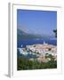 Korcula Island, Town Skyline and Coastline, Korcula, Adriactic Islands, Croatia-Steve Vidler-Framed Photographic Print