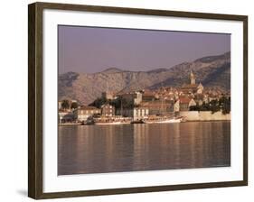 Korcula Old Town, Korcula Island, Dalmatia, Croatia-Peter Higgins-Framed Photographic Print