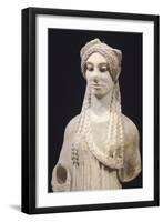 Kore 674, Ca 500 Bc, Paros Marble Statue from Archaic Age, from Acropolis in Athens-null-Framed Giclee Print