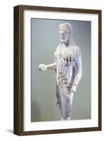 Kore 680, Sculpture of Archaic Age from Acropolis in Athens, Ca 520-530 BC-null-Framed Giclee Print