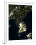 Korea At Night, Satellite Image-PLANETOBSERVER-Framed Photographic Print