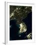 Korea At Night, Satellite Image-PLANETOBSERVER-Framed Photographic Print