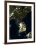 Korea At Night, Satellite Image-PLANETOBSERVER-Framed Photographic Print