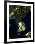 Korea At Night, Satellite Image-PLANETOBSERVER-Framed Photographic Print