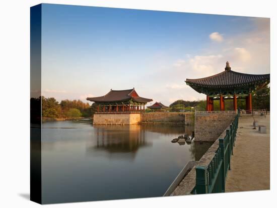 Korea, Gyeongsangbuk-Do, Gyeongju, Anapji Pond-Jane Sweeney-Stretched Canvas