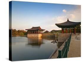 Korea, Gyeongsangbuk-Do, Gyeongju, Anapji Pond-Jane Sweeney-Stretched Canvas