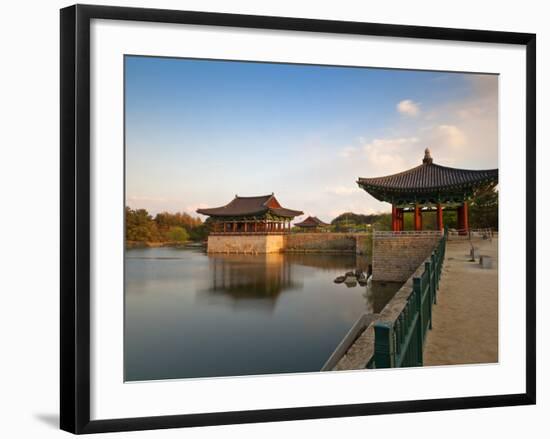 Korea, Gyeongsangbuk-Do, Gyeongju, Anapji Pond-Jane Sweeney-Framed Photographic Print