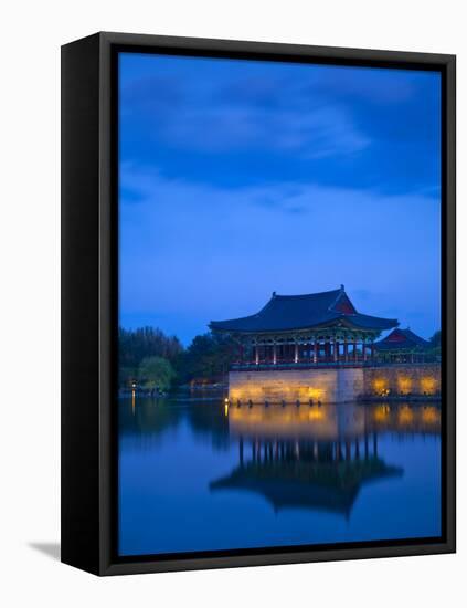 Korea, Gyeongsangbuk-Do, Gyeongju, Anapji Pond-Jane Sweeney-Framed Stretched Canvas