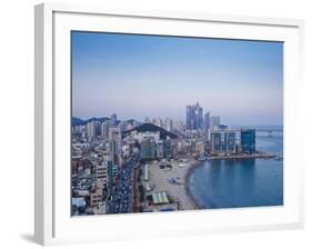 Korea, Gyeongsangnam-Do, BUSAn, Gwangan - Gwangalli Beach, Ariel View of Gwangalli Eobang Festival-Jane Sweeney-Framed Photographic Print