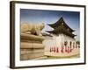 Korea, Seoul, Gyeongbokgung Palace, Haetae, a Stone Mythical Creature Infront of Gwanghwamun - the -Jane Sweeney-Framed Photographic Print