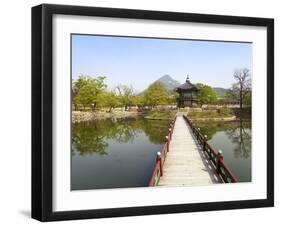 Korea, Seoul, Gyeongbokgung Palace, Hyangwonjeong Pavilion-Jane Sweeney-Framed Photographic Print