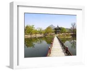 Korea, Seoul, Gyeongbokgung Palace, Hyangwonjeong Pavilion-Jane Sweeney-Framed Photographic Print