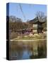 Korea, Seoul, Gyeongbokgung Palace, Hyangwonjeong Pavilion-Jane Sweeney-Stretched Canvas