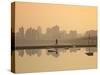 Korea, Seoul, Yeouido, View of City from Hangang Riverside Park at Dawn-Jane Sweeney-Stretched Canvas