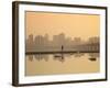 Korea, Seoul, Yeouido, View of City from Hangang Riverside Park at Dawn-Jane Sweeney-Framed Photographic Print