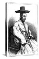 Korean Man, 19th Century-E Ronjat-Stretched Canvas