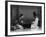 Korean Man and Woman Playing a Game Photograph - Korea-Lantern Press-Framed Art Print