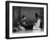 Korean Man and Woman Playing a Game Photograph - Korea-Lantern Press-Framed Art Print