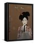 Korean Princess with Dragonflies,2017-Susan Adams-Framed Stretched Canvas