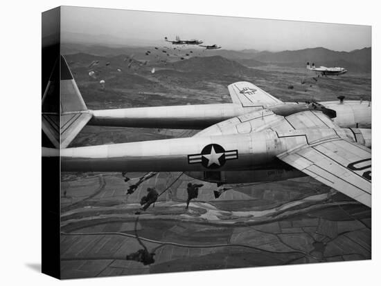 Korean War Airborne-Max Desfor-Stretched Canvas