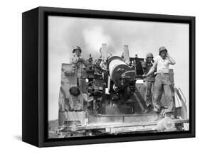 Korean War: Artillerymen-null-Framed Stretched Canvas