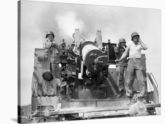 Korean War: Artillerymen-null-Stretched Canvas