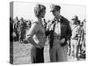 Korean War Correspondent Marguerite Higgins Speaking W. General Douglas Macarthur-null-Stretched Canvas