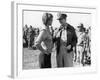 Korean War Correspondent Marguerite Higgins Speaking W. General Douglas Macarthur-null-Framed Photographic Print