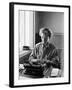 Korean War Correspondent Marguerite Higgins Typing Up a Story-Carl Mydans-Framed Photographic Print