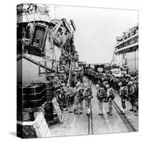 Korean War Marines USS Henrico-Associated Press-Stretched Canvas