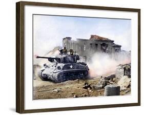 Korean War: Tank, 1951-null-Framed Photographic Print