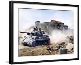 Korean War: Tank, 1951-null-Framed Photographic Print