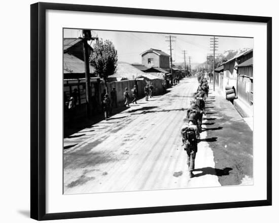 Korean War U.S. Troops-Charles P. Gorry-Framed Photographic Print