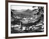 Korean Women on a Hillside, Seoul, Korea, 1900-null-Framed Giclee Print