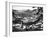 Korean Women on a Hillside, Seoul, Korea, 1900-null-Framed Giclee Print