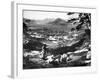 Korean Women on a Hillside, Seoul, Korea, 1900-null-Framed Giclee Print