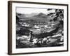 Korean Women on a Hillside, Seoul, Korea, 1900-null-Framed Giclee Print