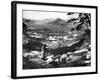 Korean Women on a Hillside, Seoul, Korea, 1900-null-Framed Giclee Print