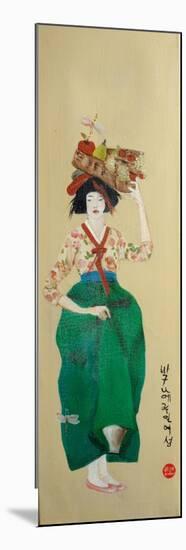 Korean Women with Basket of Fruit, 2016-Susan Adams-Mounted Premium Giclee Print