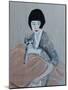 Korean Women with Tabby Cat, 2016, Detail-Susan Adams-Mounted Giclee Print