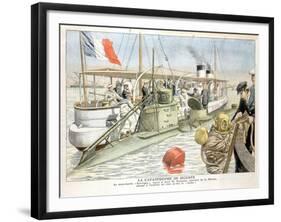 Korrigan, French Navy Submarine, 1906-null-Framed Giclee Print