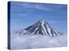 Koryaksky Volcano, 3456M High, Conical Andesite Volcano, Kamchatka, East Siberia, Russia-Anthony Waltham-Stretched Canvas
