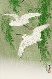 Two Egrets and Willow Tree-Koson Ohara-Giclee Print