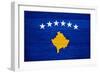 Kosovo Flag Design with Wood Patterning - Flags of the World Series-Philippe Hugonnard-Framed Art Print