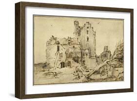 Kostverloren Castle in Decay, 1652-57-Rembrandt van Rijn-Framed Giclee Print