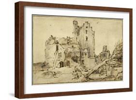 Kostverloren Castle in Decay, 1652-57-Rembrandt van Rijn-Framed Giclee Print