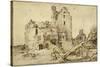 Kostverloren Castle in Decay, 1652-57-Rembrandt van Rijn-Stretched Canvas