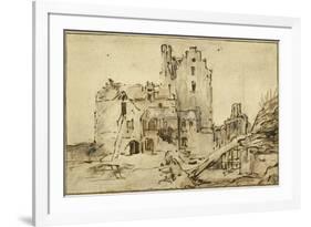 Kostverloren Castle in Decay, 1652-57-Rembrandt van Rijn-Framed Giclee Print